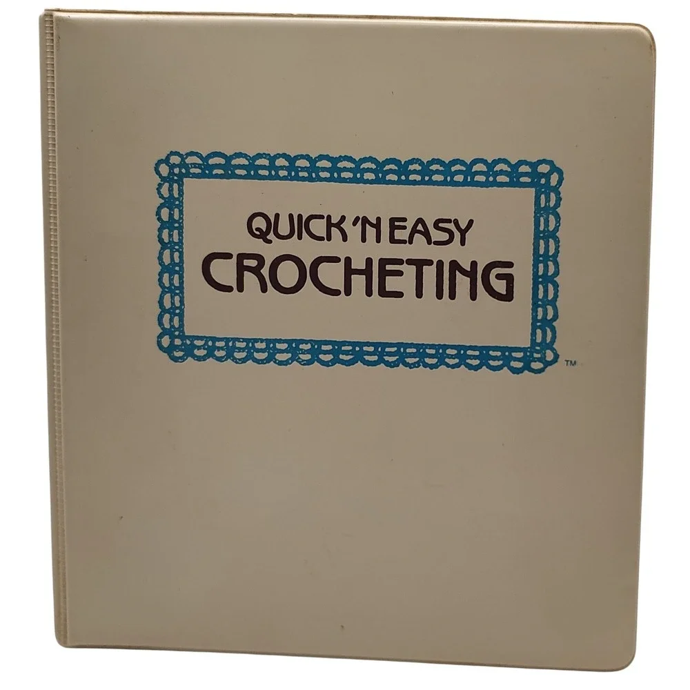 Vintage‎ Quick N Easy Crochet Binder 1985 Eighteen Categories Marshall Cavendish